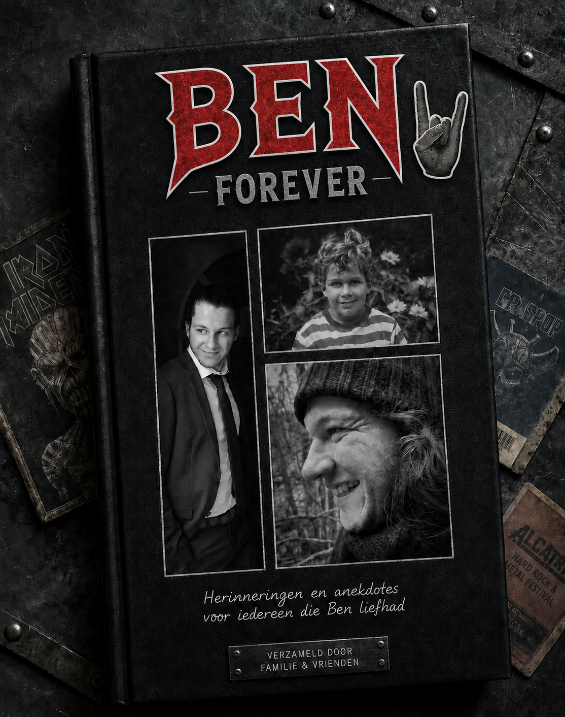 Boekcover 'Ben voor altijd' met foto's van Ben